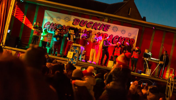 Buckie Christmas Kracker stage entertain.