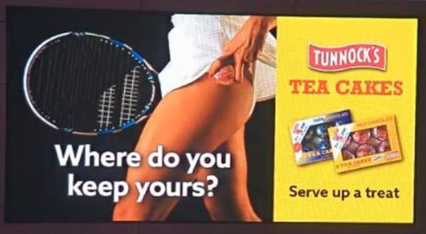 Tunnock's tea cakes slammed for 'sexist' advert.