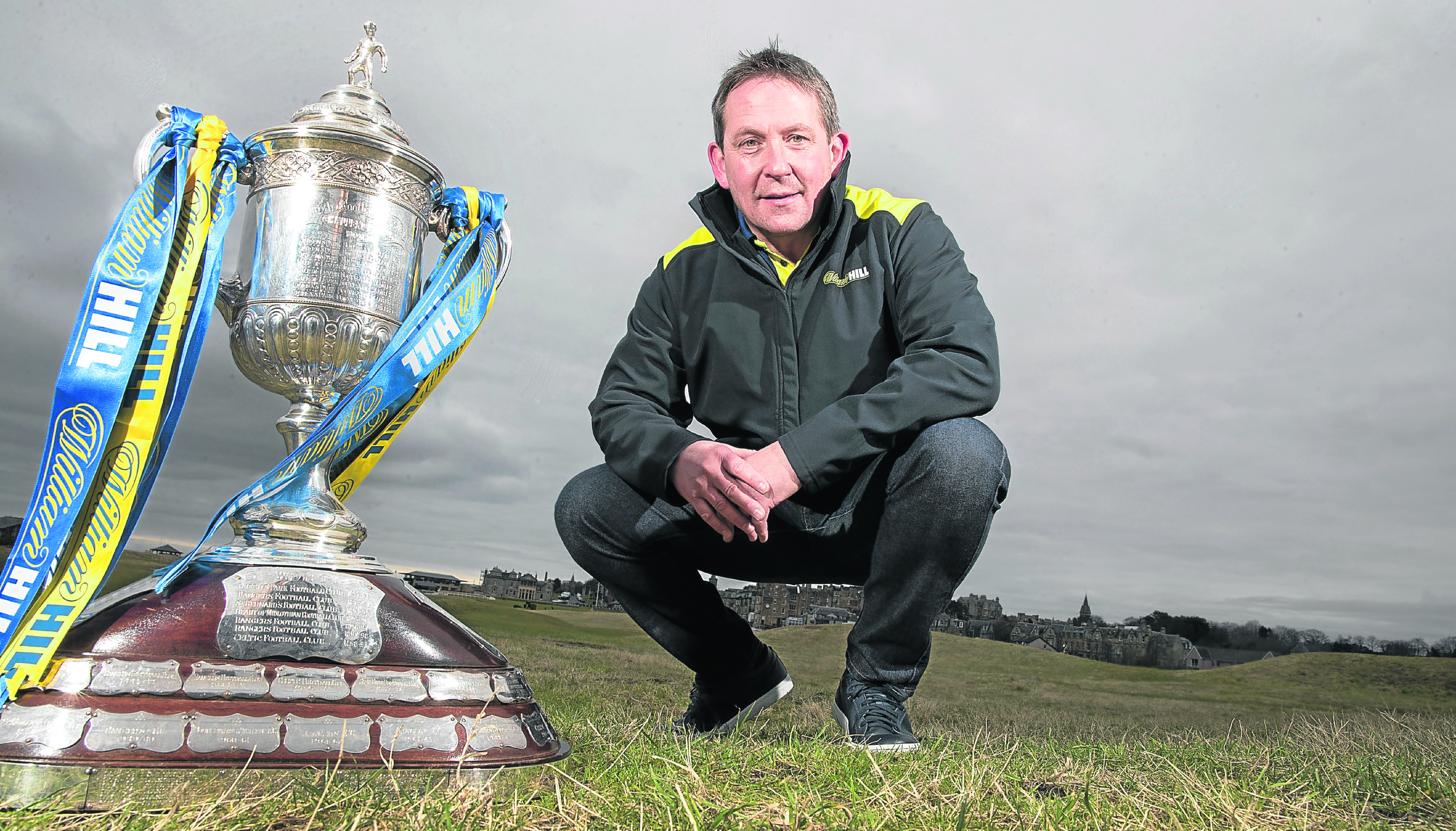 Billy Dodds with the Scottish Cup