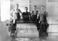 Orkney Tweed weavers. Picture courtesy of Orkney Library and Archive.