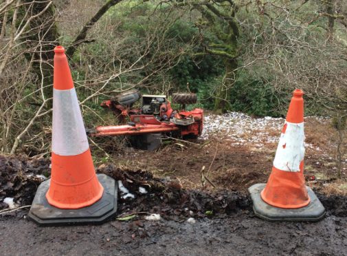 The drama unfolded in “treacherous” snowy road conditions just after 9am on the B849 between Lochaline and Bunavullin, near Drimnin in Morvern, Lochaber.