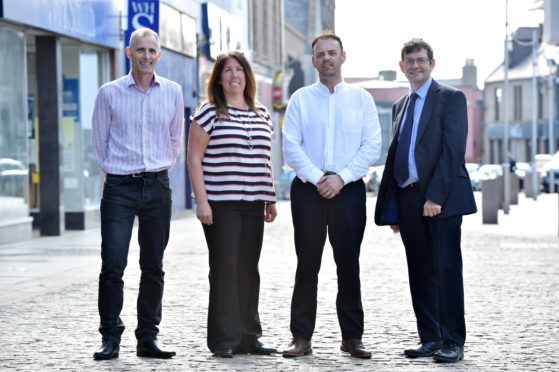 (L-R) John Pascoe, Katrina Allan, John Cameron, Iain Sutherland.