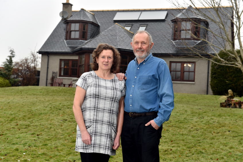Karen and Richard Birnie's home.  Millbrae, Cushnie, Alford.            

Picture by Kenny Elrick.