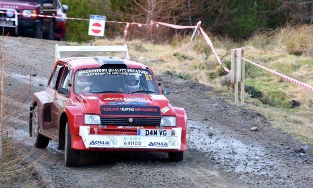 David Ross and Kyle MacKintosh, both of Auldearn in their Metro. Pictures by Sandy McCook