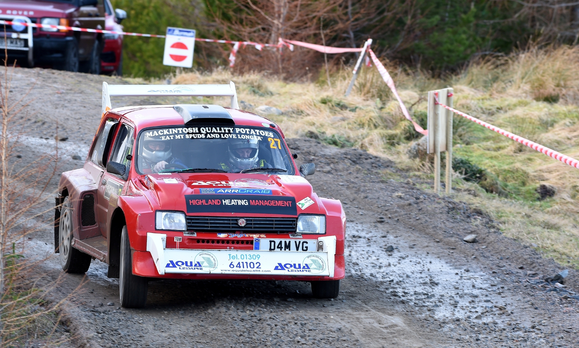David Ross and Kyle MacKintosh, both of Auldearn in their Metro. Pictures by Sandy McCook