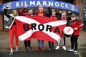 Brora Rangers fans ahead of the trip to Kilmarnock in 2018.