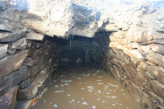 The underground chamber dating back 2,000 years.