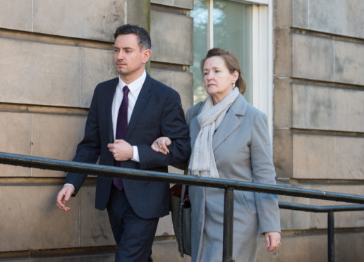 Sean Morton was supported by his mother during his appearance at Elgin Sheriff Court.