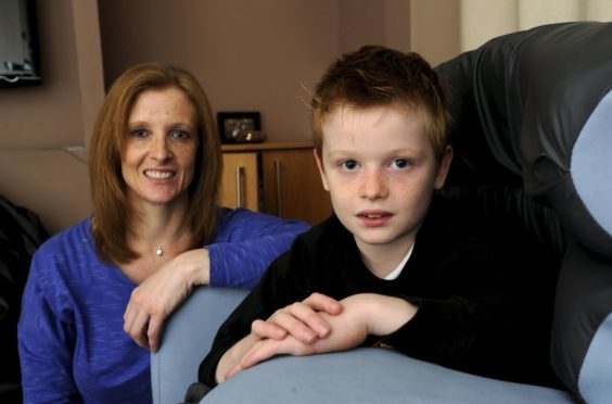 Tracy Milne with her son, Alfie.