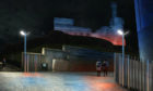 Artist impression showing lighting around the Castle in Inverness.