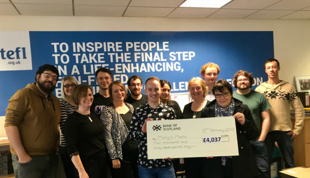 TEFL Org UK raised £4,000 for Mary's Meals charity