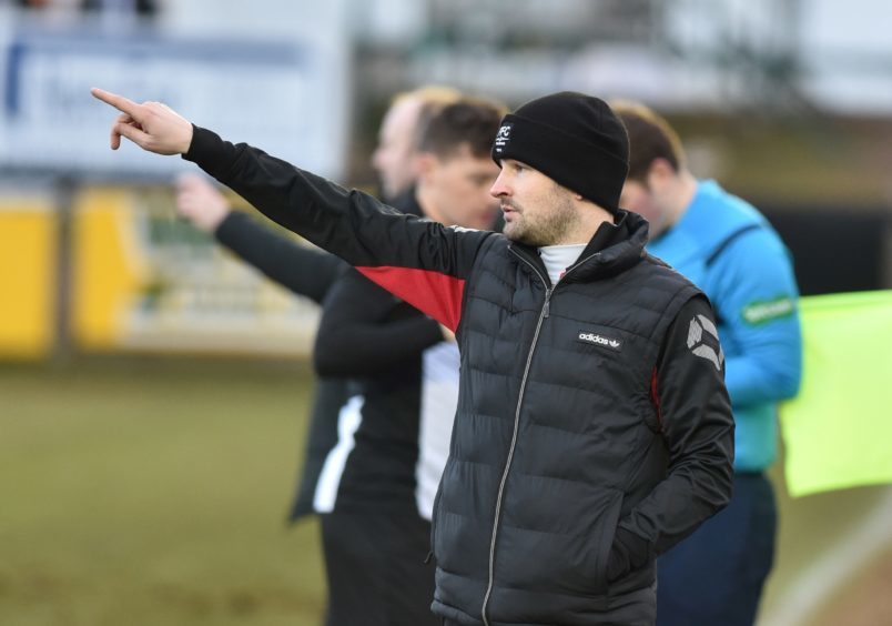 Fraserburgh manager Mark Cowie.