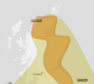 The weather warnings in place on Wednesday.