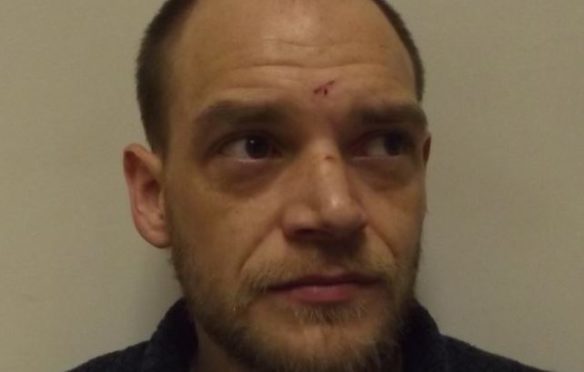Jason Sheridan was jailed for eight months at Wick Sheriff Court this week for the December crime.