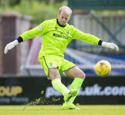 Caley Thistle goalkeeper Mark Ridgers.