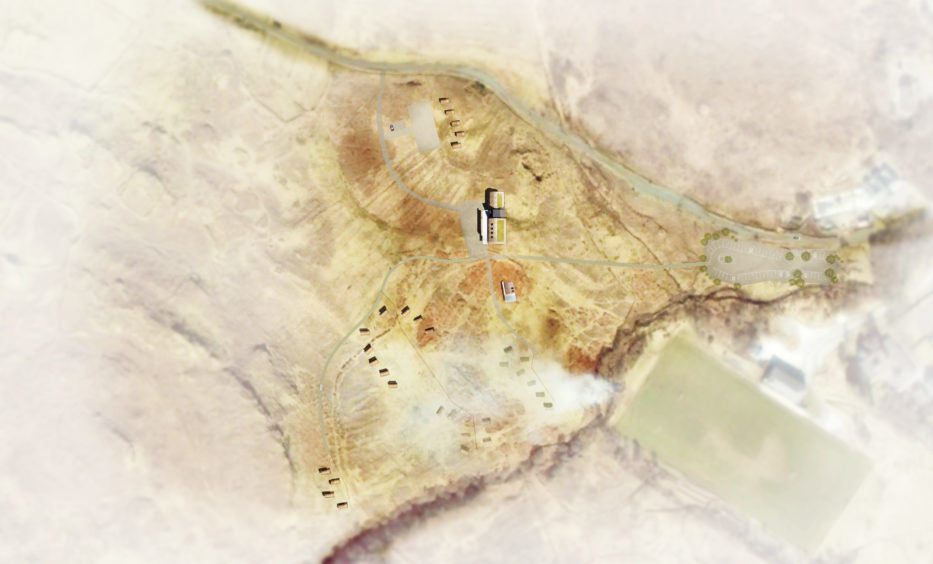 Picture shows the site aerial plan