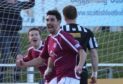 Keith Gibson in action for Arbroath against Elgin during his playing career.