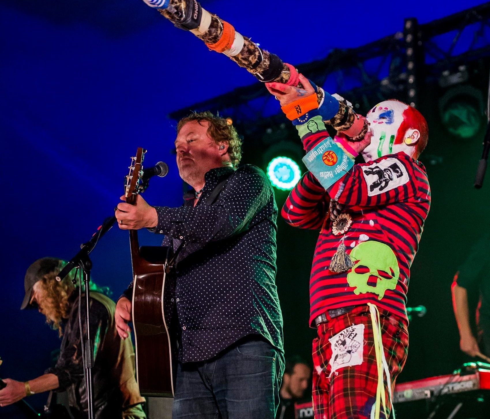 The Levellers performing at the 2016 Tiree Music Festival.