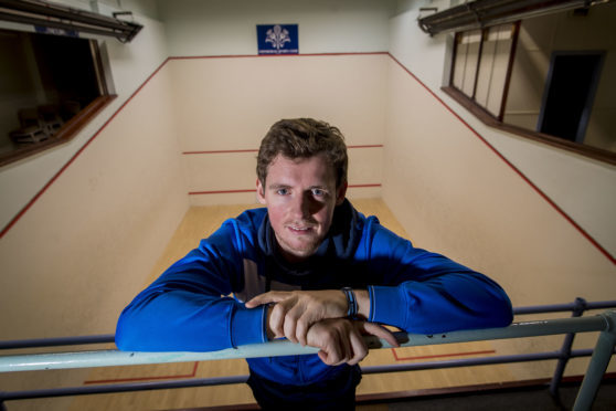 Highland squash star Greg Lobban. Picture: Craig Watson.