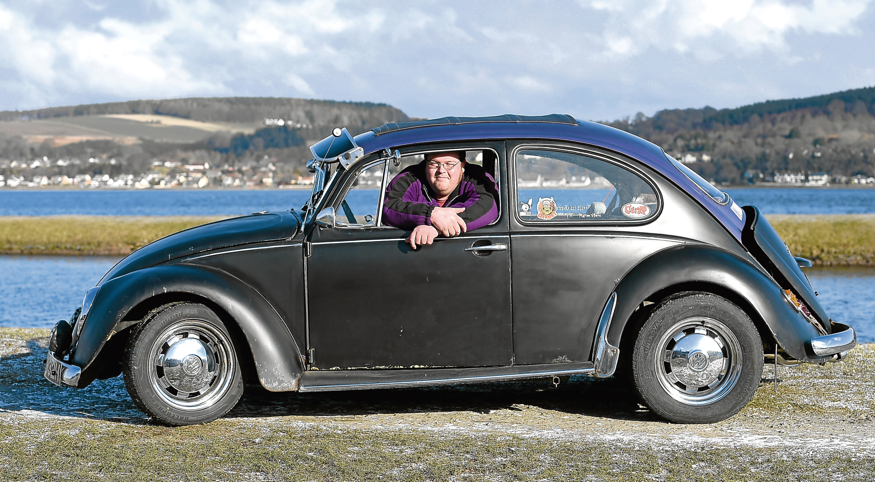 Mark Rudkin of Inverness who has a 1969 classic Beetle.