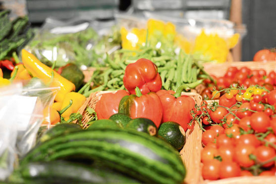 Vegetables on offer at a Food Assembly event. Pic for food assemblies feature