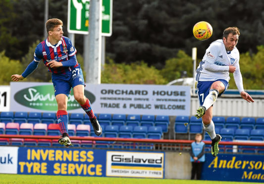 07/10/17 IRN BRU CUP
 ICT v PETERHEAD (3-0)
 TULLOCH CALEDONIAN STADIUM - INVERNESS
 Daniel Mackay scores to make it 3-0 Inverness.