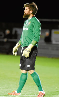 Formartine keeper, Greg Sim.