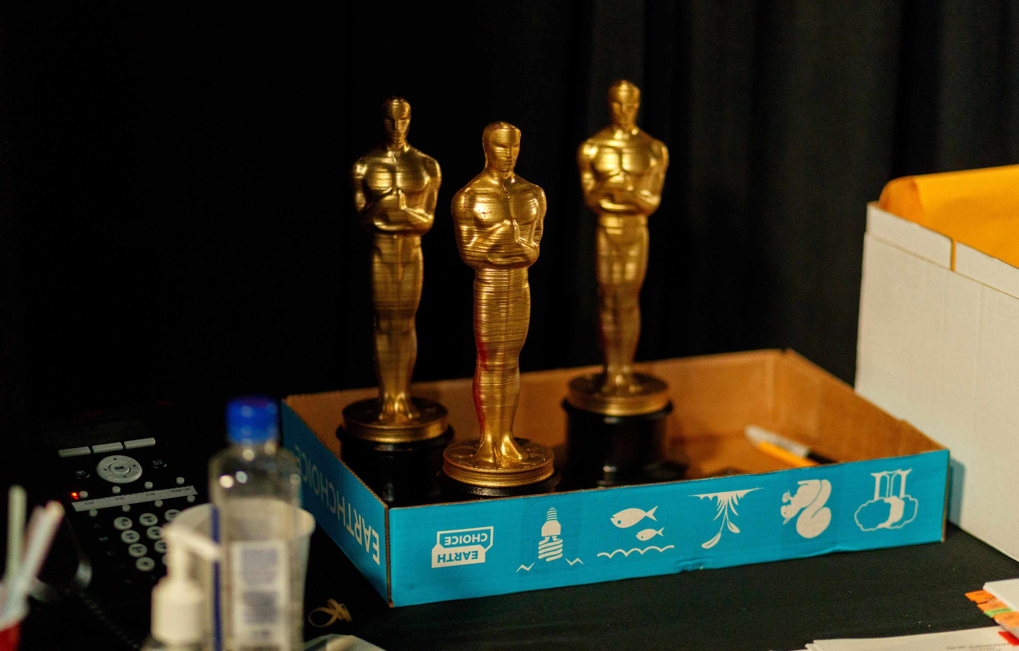 HOLLYWOOD, CA - MARCH 03:  Oscar props backstage during rehersals for the 90th Oscars at The Dolby Theatre on March 3, 2018 in Hollywood, California.  (Photo by Christopher Polk/Getty Images)