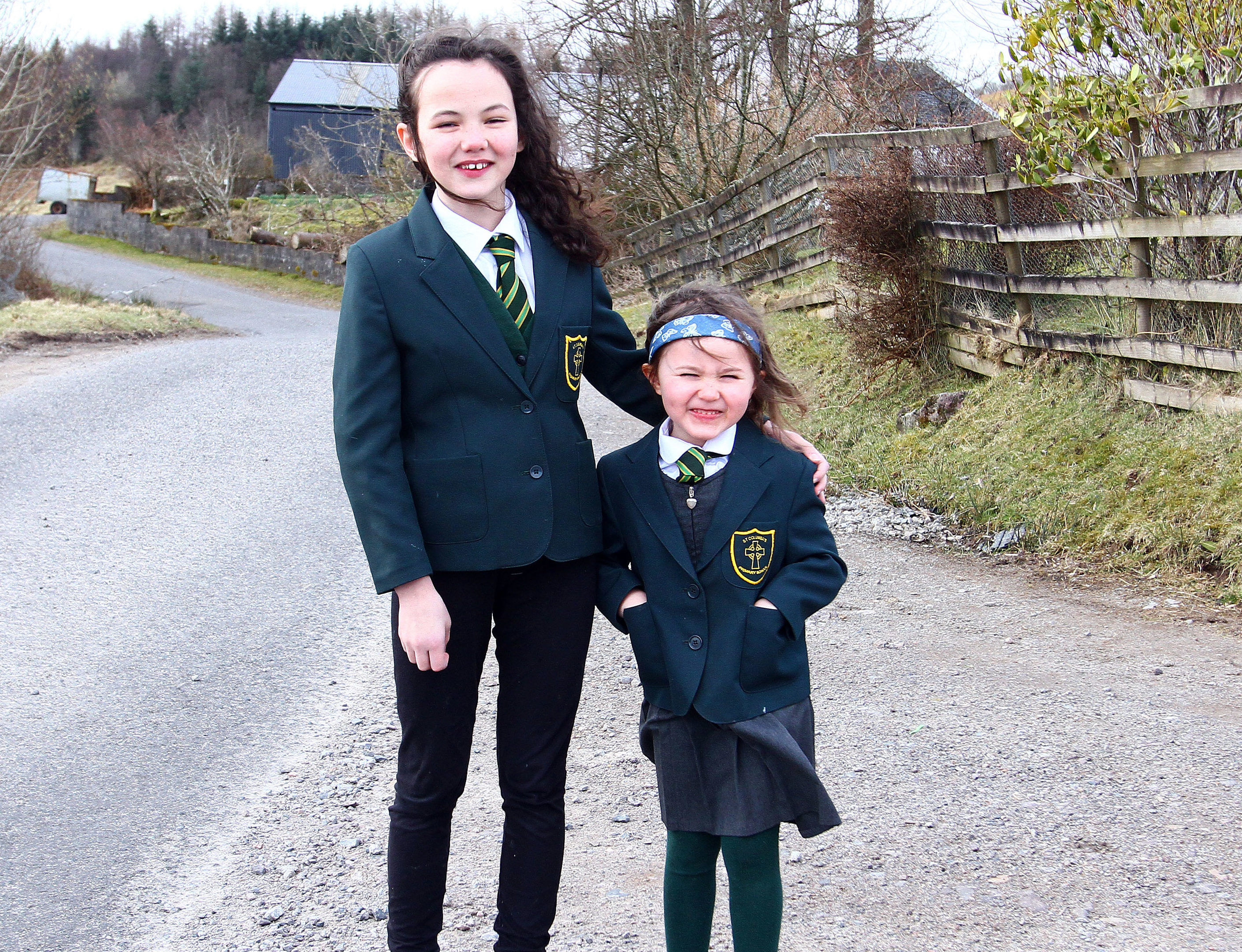 Sophie and  Lucy MacGregor at Ardconnel farm.