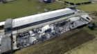 Aerial image of damage after a large fire at Birkhill Storage and Distribution Ltd, near the B997, Birkhill Farm, Parkhill, Aberdeen. 
Picture by Kenny Elrick.