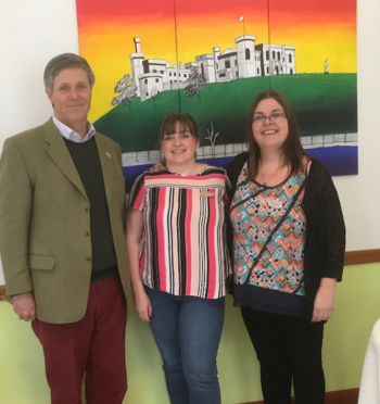 Edward Mountain MSP (left), Kirstie Paterson (centre) and Michelle Divers (right).