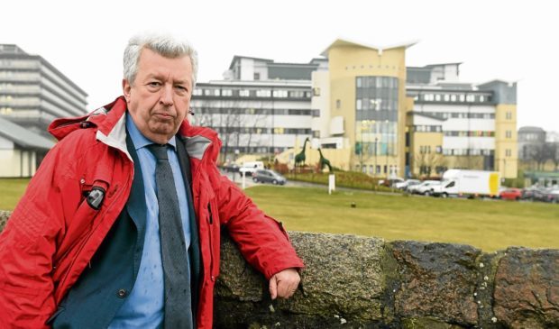 MSP Lewis Macdonald outside Royal Aberdeen Children's Hospital