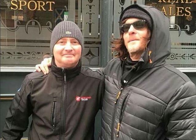 Walking Dead actor Norman Reedus has been spotted in the Granite City today.