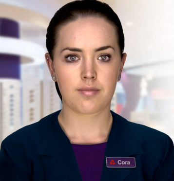 Cora, NatWest's digital human.