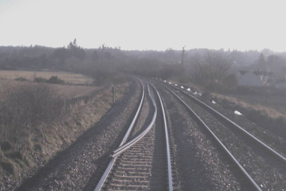 This CCTV image shows the rail that was let on the track.
Picture: Virgin Trains East Coast