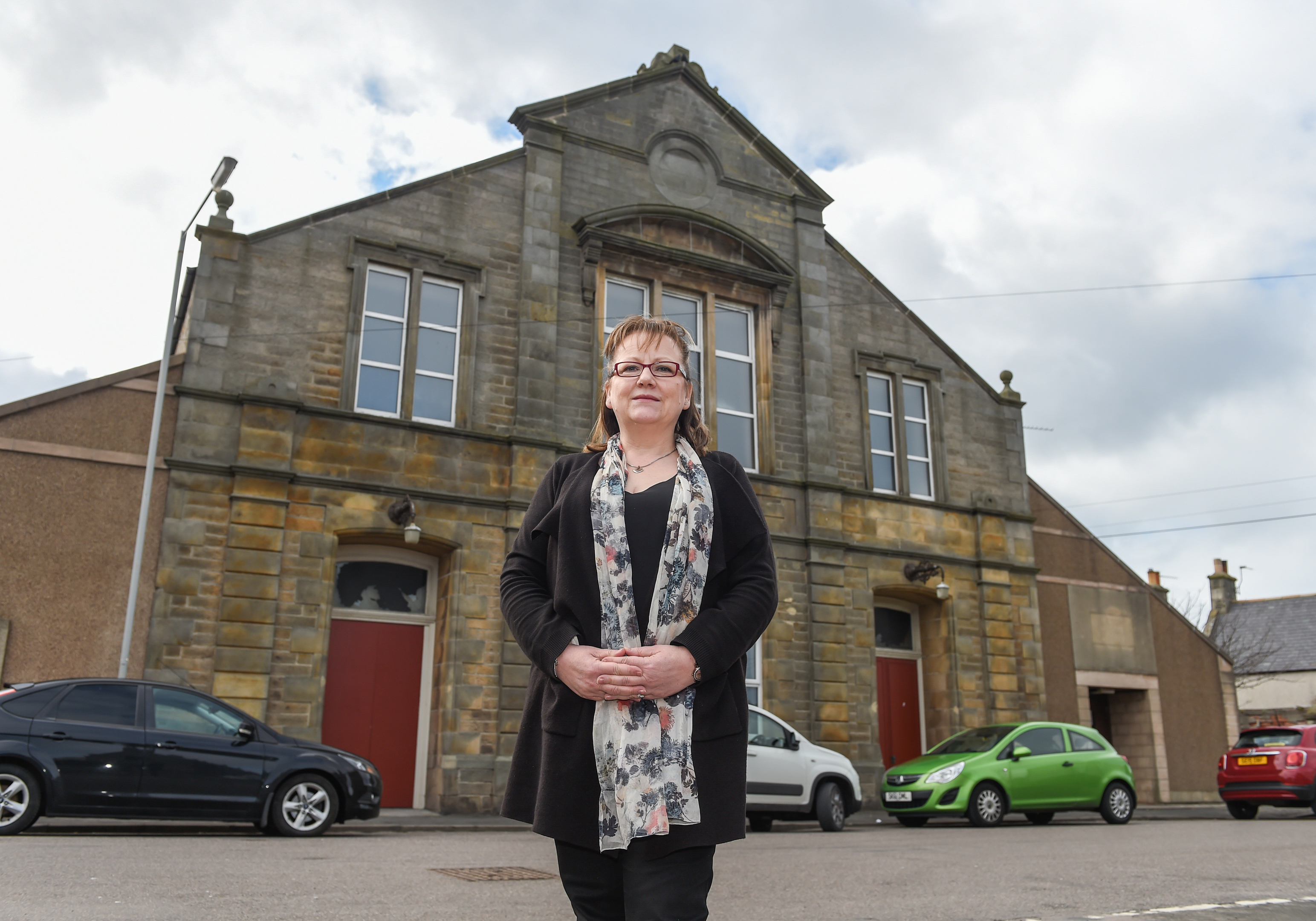 Buckie councillor Sonya Warren outside the town's Fisherman's Hall