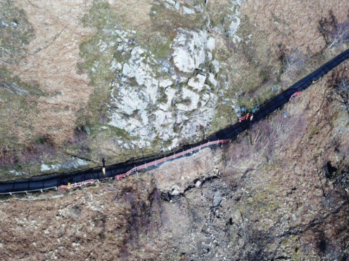 Workers are preparing for the road to open at Knoydart, in time for the Easter holidays