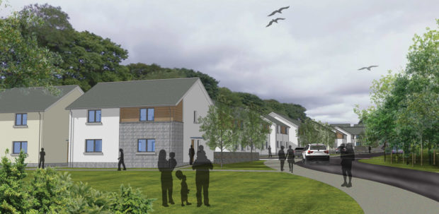 An artist's impression of the homes at Maidencraig.