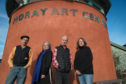Left to right: Artist, Tutor & Founder Randy Klinger, artist, tutor and trustee Celia Forestal Smith, Water colour artist Jonathon Wheeler, and artist, trustee and teacherJulia Law outside of the Moray Art Centre, Findhorn.
Picture by Jason Hedges.
