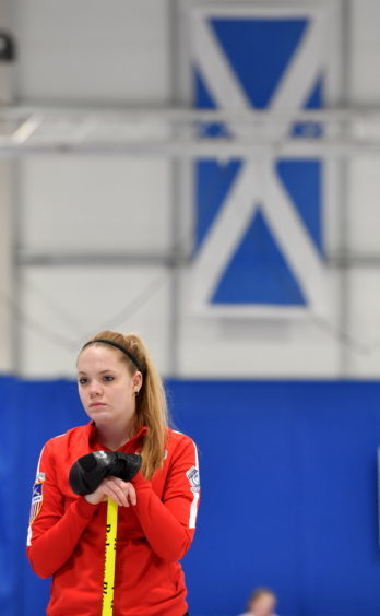 The World Junior Curling Championships 2018 at Curl Aberdeen.        Pictured - USA  Alison Howell.