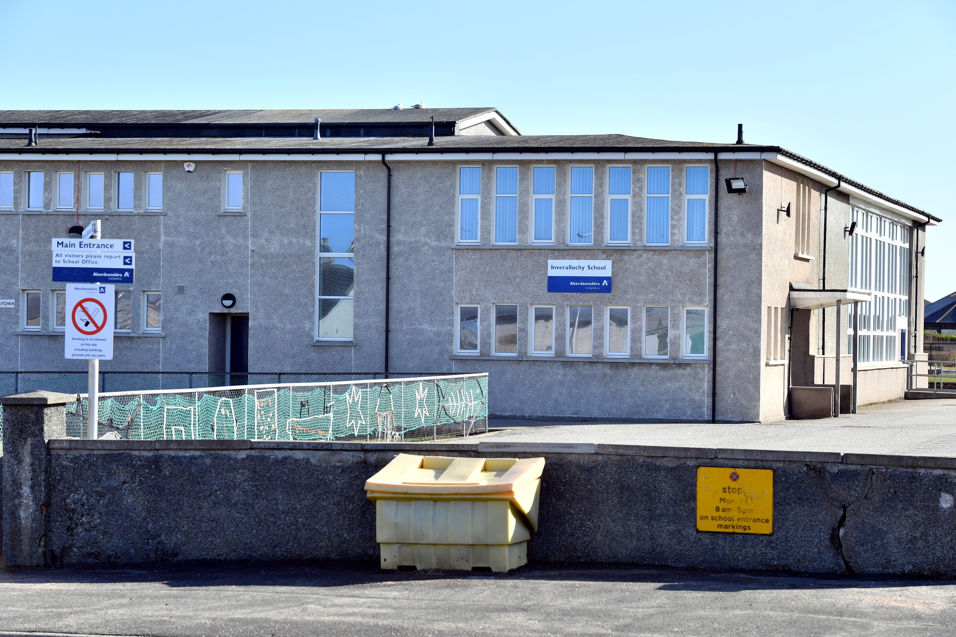 Inverallochy Primary School, which is closed due to a gas leak.