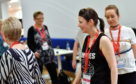 Sarah Dalgarno, second right, rehearsing for Courage on the Catwalk.