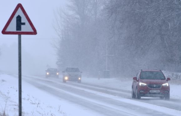 Beast from the East snow in Easter Ross and Sutherland.