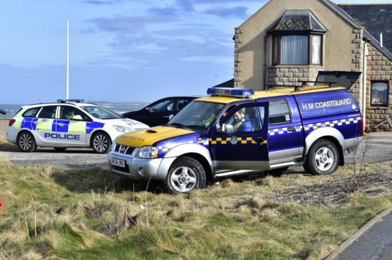 Police and Coastguard teams attended on Tuesday.