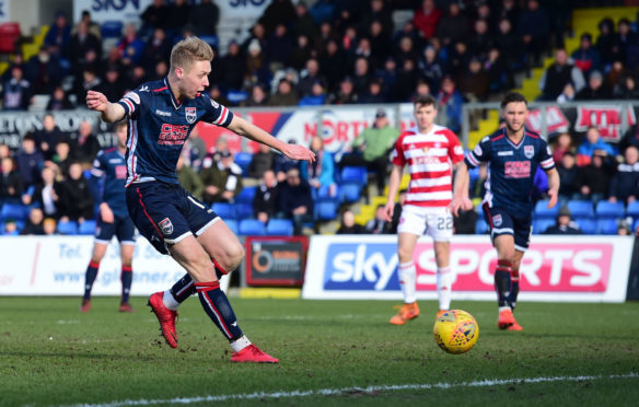 Ross County's Jamie Lindsay scored against Hamilton.