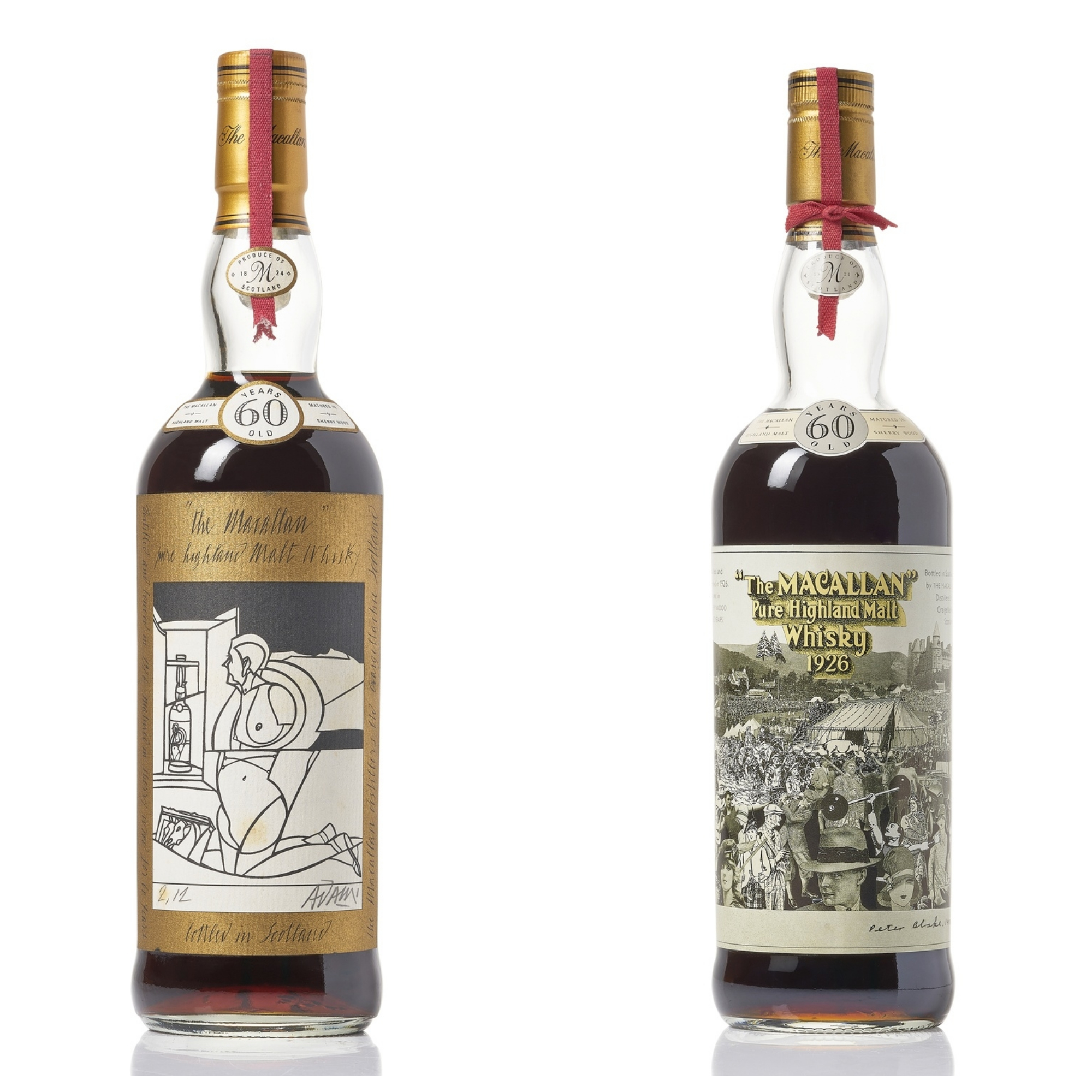 Auctioneers Bonhams say the vintage Macallan bottles have been unseen in public since they were sold over three decades ago.