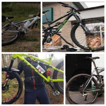 Four of the stolen bikes