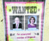 The wanted poster 
This is Alister MacKinnon and Angela Maclean, both local councillors for Dingwall and Seaforth.