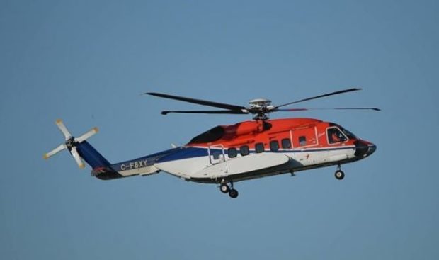 A Sikorsky (S92) helicopter was involved in the incident with a US military plane over Caithness last October.