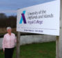 Marri Malloy, Chair of Oban Community Council at Argyll College UHI part of the University of the Highlands and Islands.